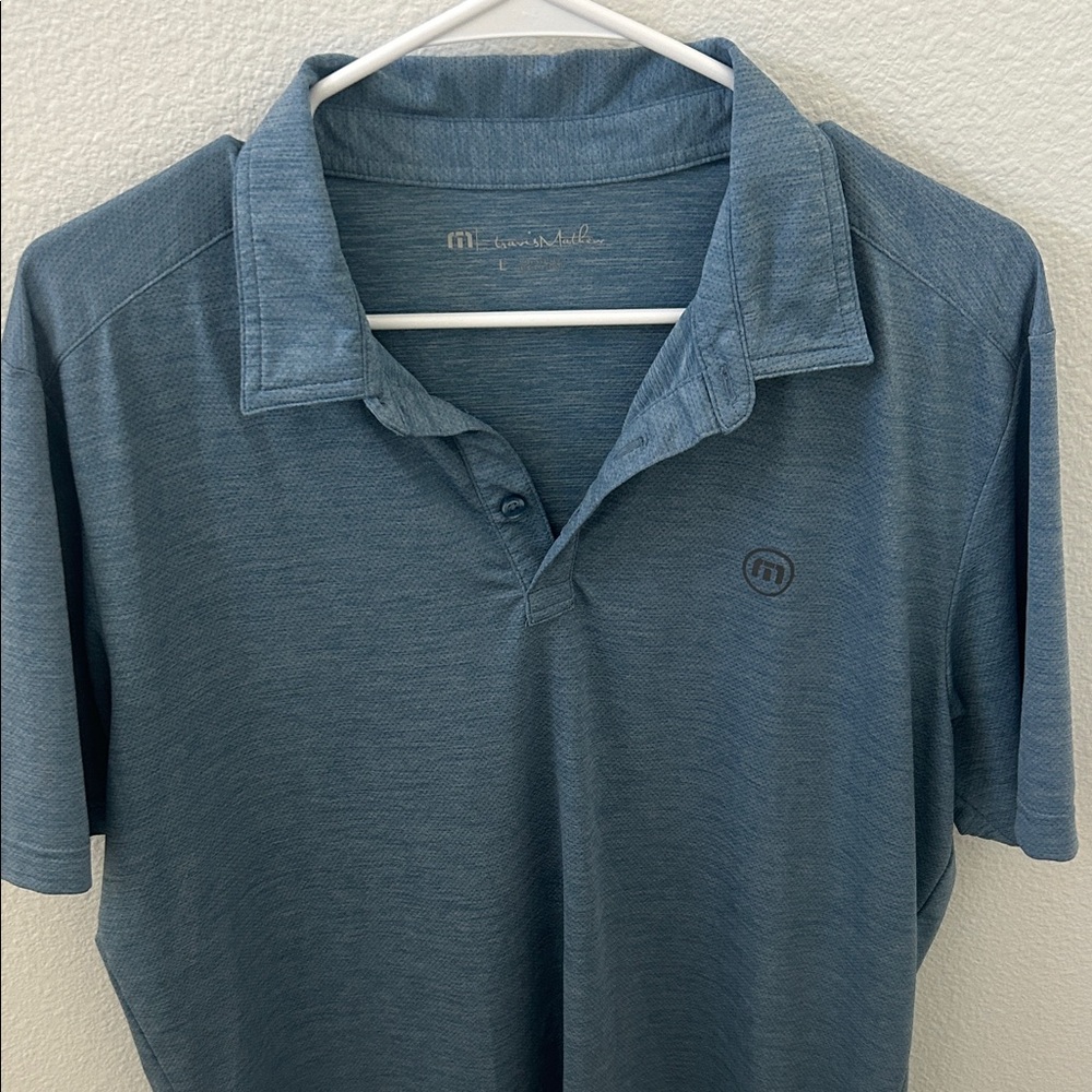 Travis Mathew Men's Blue Polo Shirt